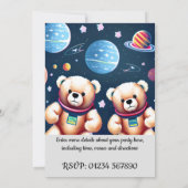 Einladung von Kindern zur Geburtstagsparty (Rückseite)