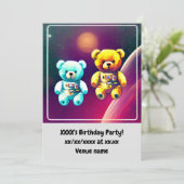 Einladung von Kindern zur Geburtstagsparty (Stehend Vorderseite)