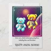 Einladung von Kindern zur Geburtstagsparty (Rückseite)