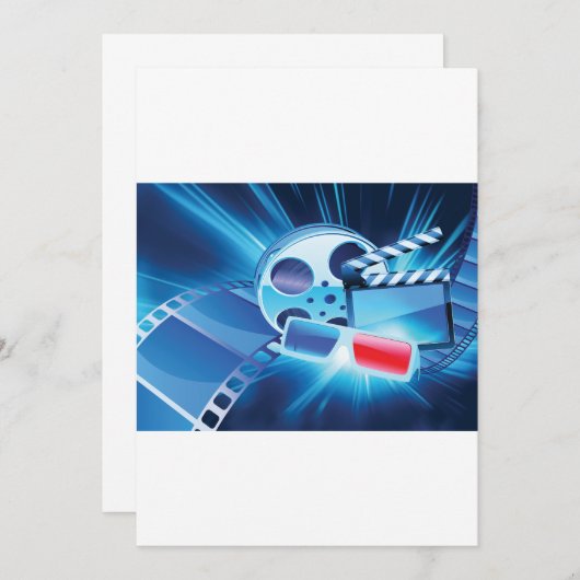 Einladung von Kinofilmen (Vorne/Hinten)