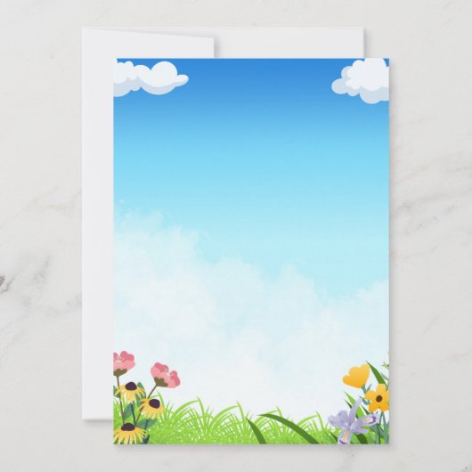 Einladung von Kite Birthday (Rückseite)