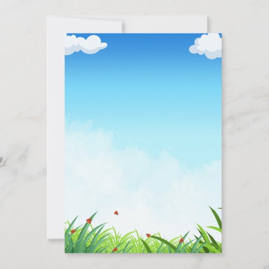 Einladung von Kite Birthday (Rückseite)