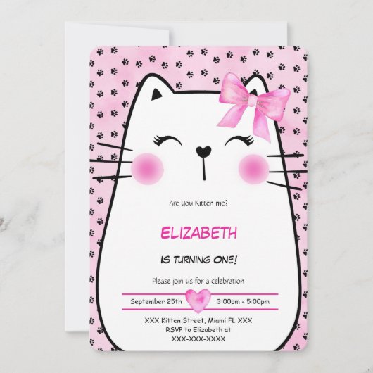 Einladung von Kitten (Vorderseite)