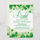 Einladung von Kleeblättern an den Grenzen (Vorne/Hinten)