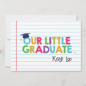 Einladung von kleinen Abschlüssen (Rückseite)