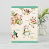 Einladung von kleinen Schweinen (Stehend Vorderseite)