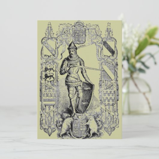 Einladung von Knight (Stehend Vorderseite)