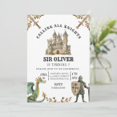 Einladung von Knight Birthday, Einladung von Drach (Stehend Vorderseite)