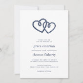 Einladung von Knotted Hearts Wedding (Vorderseite)