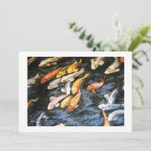 Einladung von Koi Fish (Stehend Vorderseite)