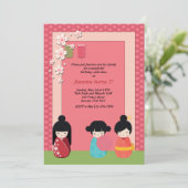 Einladung von Kokeshi Playmates (Stehend Vorderseite)