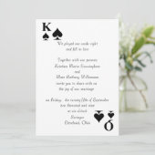 Einladung von Königen und Königinnen zur Hochzeit (Stehend Vorderseite)