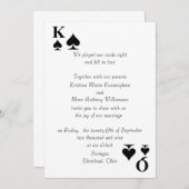 Einladung von Königen und Königinnen zur Hochzeit (Vorne/Hinten)