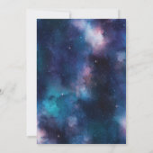 Einladung von Kosmos, Galactic Space Wedding Einla (Rückseite)