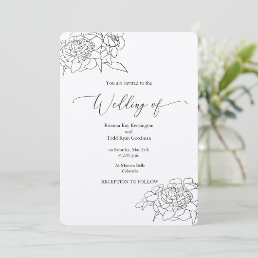 Einladung von Kraft - rustikaler Chic (Stehend Vorderseite)