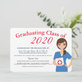 Einladung von Krankenschwestern und Abschlüssen (Stehend Vorderseite)