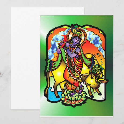 Einladung von Krishna (Vorne/Hinten)