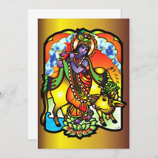 Einladung von Krishna (Vorne/Hinten)