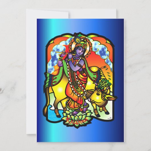 Einladung von Krishna (Vorderseite)