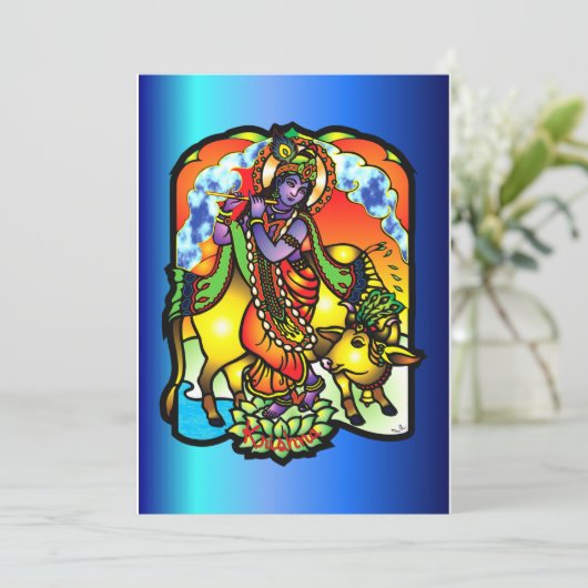 Einladung von Krishna (Stehend Vorderseite)
