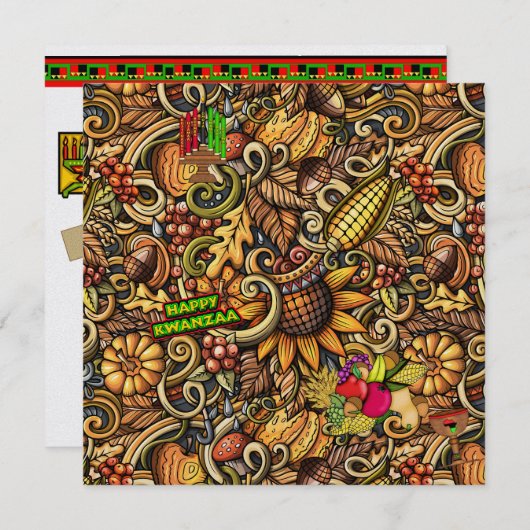 Einladung von Kwanzaa (Vorne/Hinten)