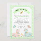 Einladung von Lama Baby Shower Gender Reveal (Vorderseite)