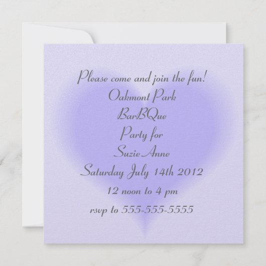 Einladung von Lamm- und Wolkenkindern zum Geburtst (Rückseite)