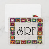 Einladung von Länderquilt-Plätzen/Blankenkarte (Vorne/Hinten)