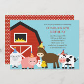 Einladung von Landtieren zur Geburtstagspartei (Vorne/Hinten)