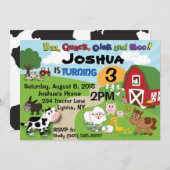 Einladung von landwirtschaftlichen Tierkindern (Vorne/Hinten)