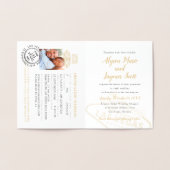 Einladung von Las Vegas Hochzeit in Urlaubsort Pas (Innenseite)