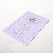 Einladung von Lavendel und Silberblume (Gedreht)
