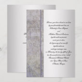 Einladung von Lavendel und Silver Grunge (Vorne/Hinten)
