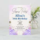 Einladung von Lavender Birthday (Stehend Vorderseite)