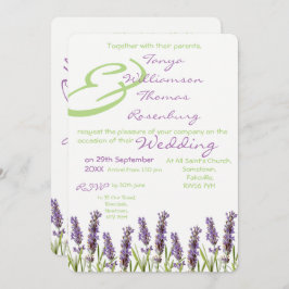 Einladung von Lavender Wedding