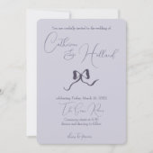 Einladung von Lavender Wedding (Vorderseite)