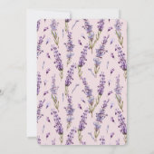 Einladung von Lavender Wedding (Rückseite)