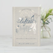 EINLADUNG VON LDS BAPTISM | Boy Bunny Collection (Stehend Vorderseite)