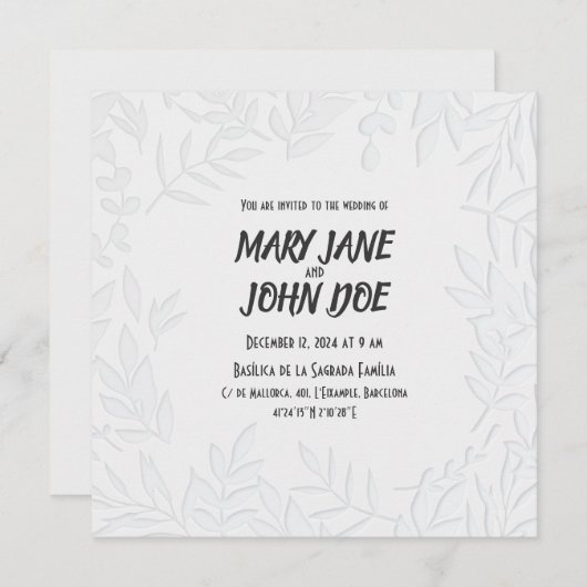 Einladung von Leavespress (Vorne/Hinten)