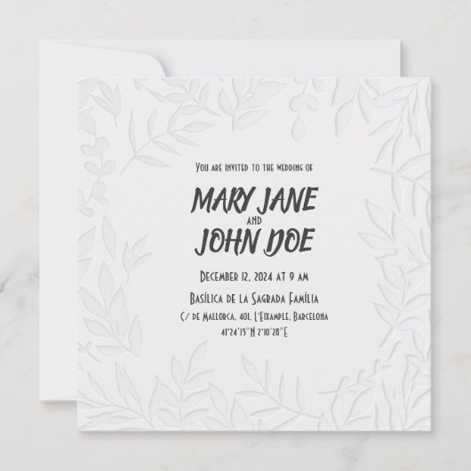 Einladung von Leavespress (Vorderseite)