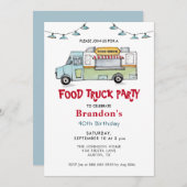 Einladung von Lebensmittelfahrzeugen zur Geburtsta (Vorne/Hinten)