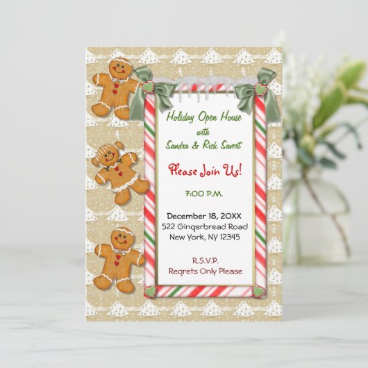 Einladung von Lebkuchen (Stehend Vorderseite)