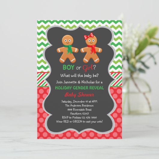 Einladung von Lebkuchen (Stehend Vorderseite)