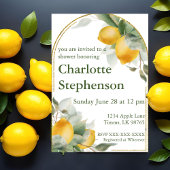 Einladung von Lemon Citrus Dusche