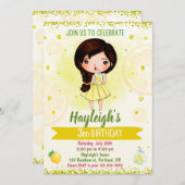 Einladung von Lemon Fruchtgeburtstag Einladung Cit (Vorne/Hinten)