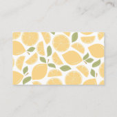 Einladung von Lemons Bridal Dusche (Rückseite)