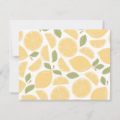 Einladung von Lemons Bridal Dusche (Rückseite)