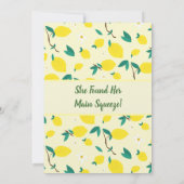 Einladung von Lemons Bridal Dusche (Rückseite)