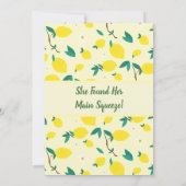 Einladung von Lemons Bridal Dusche (Rückseite)