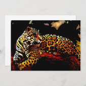 Einladung von Leopard (Vorne/Hinten)